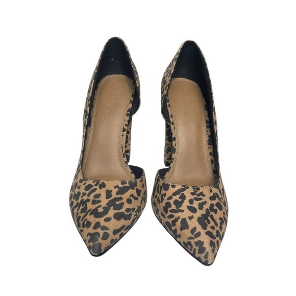 ASOS Leopard Print Pointy Toe Block Heels Size UK 6 US 8 - Picture 2 of 5